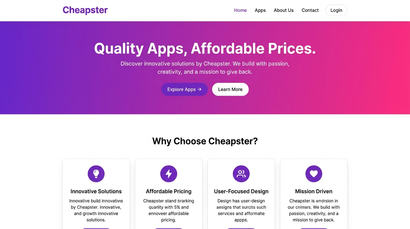 Cheapster platform preview